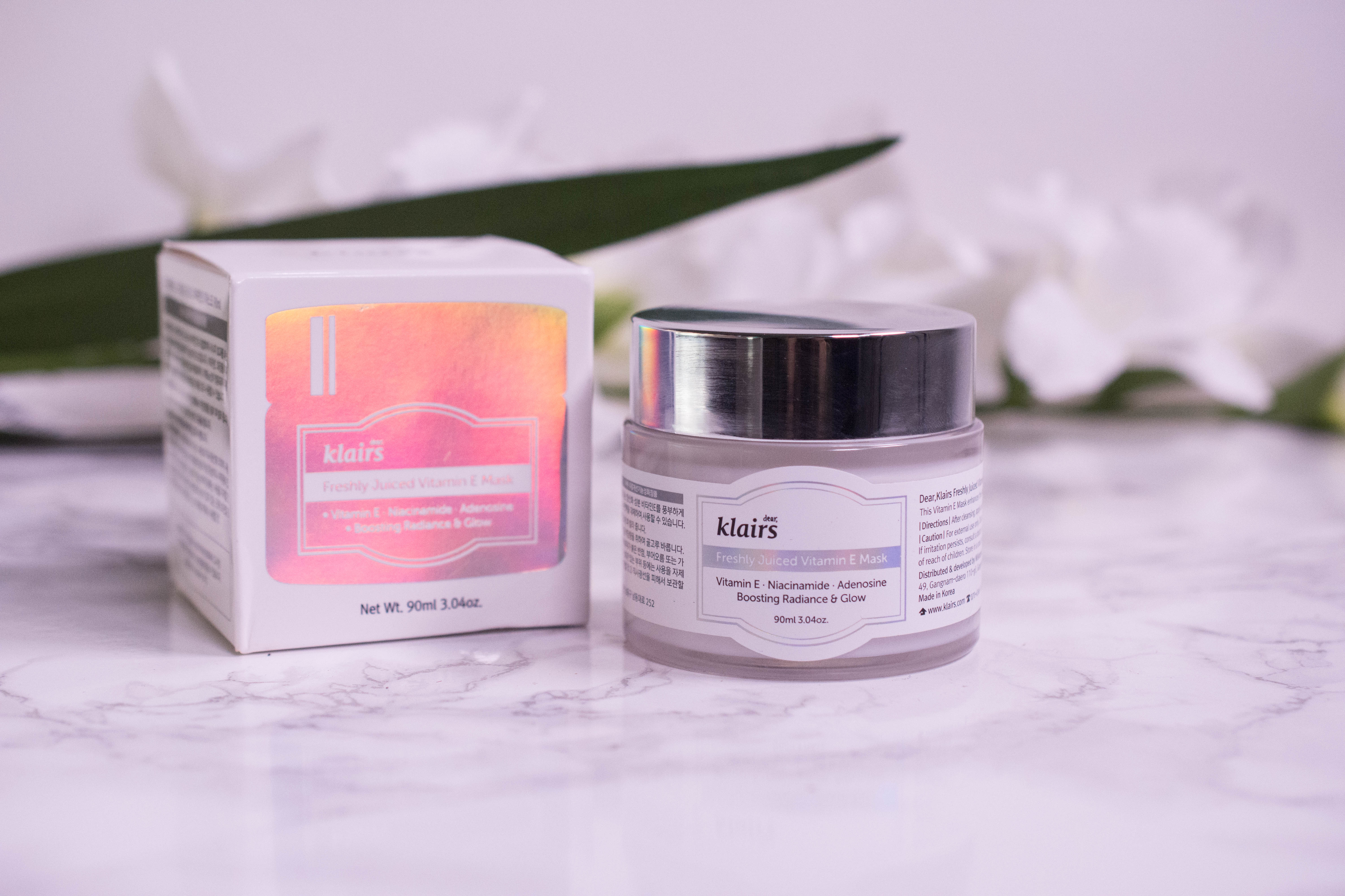 dear klairs Freshly Juiced Vitamin E Mask Review