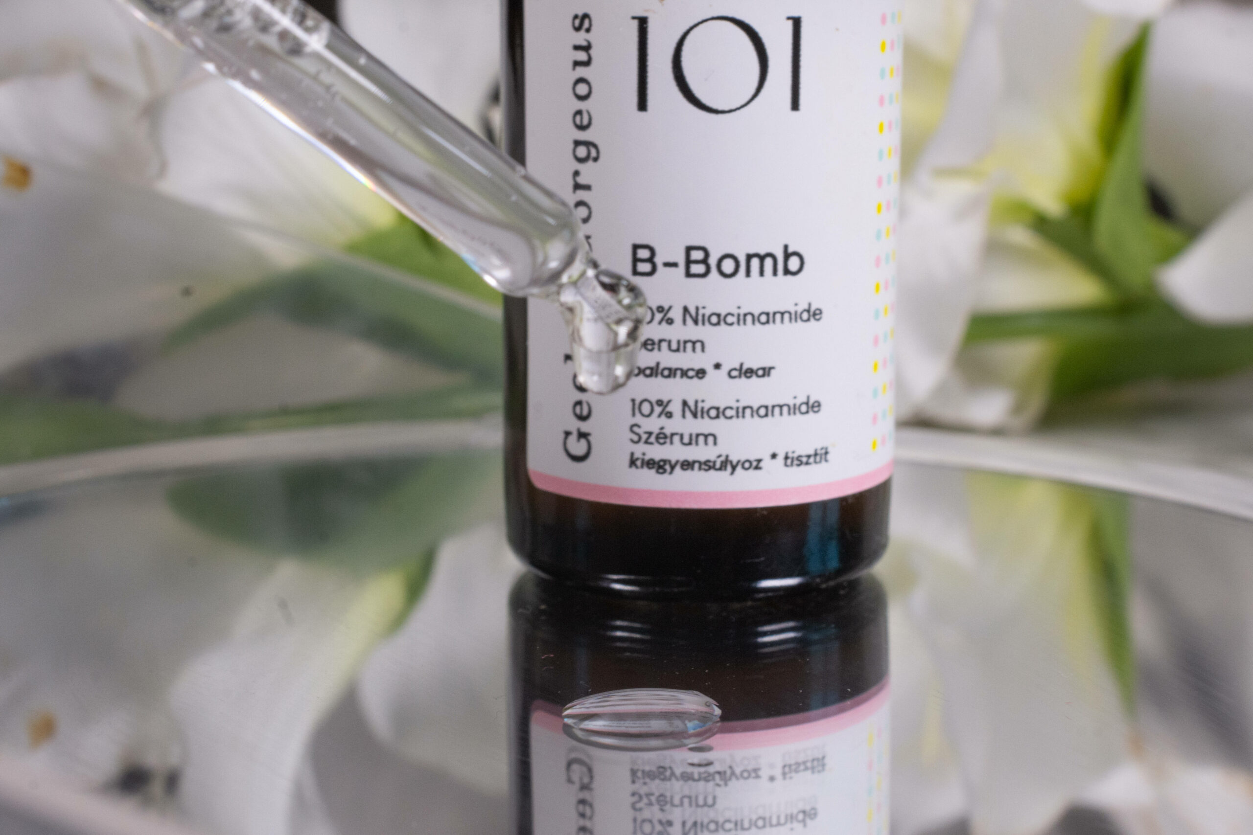 Close up of the Geek and Gorgeous B-Bomb Serum