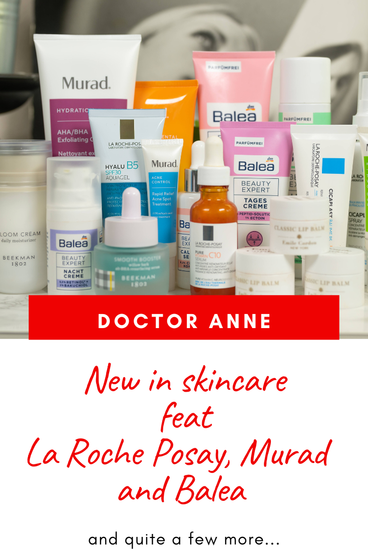 New in skincare featuring La Roche Posay, Balea, Murad and many more