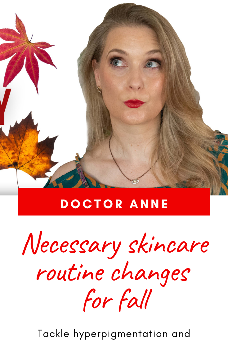 Skincare routine changes for fall