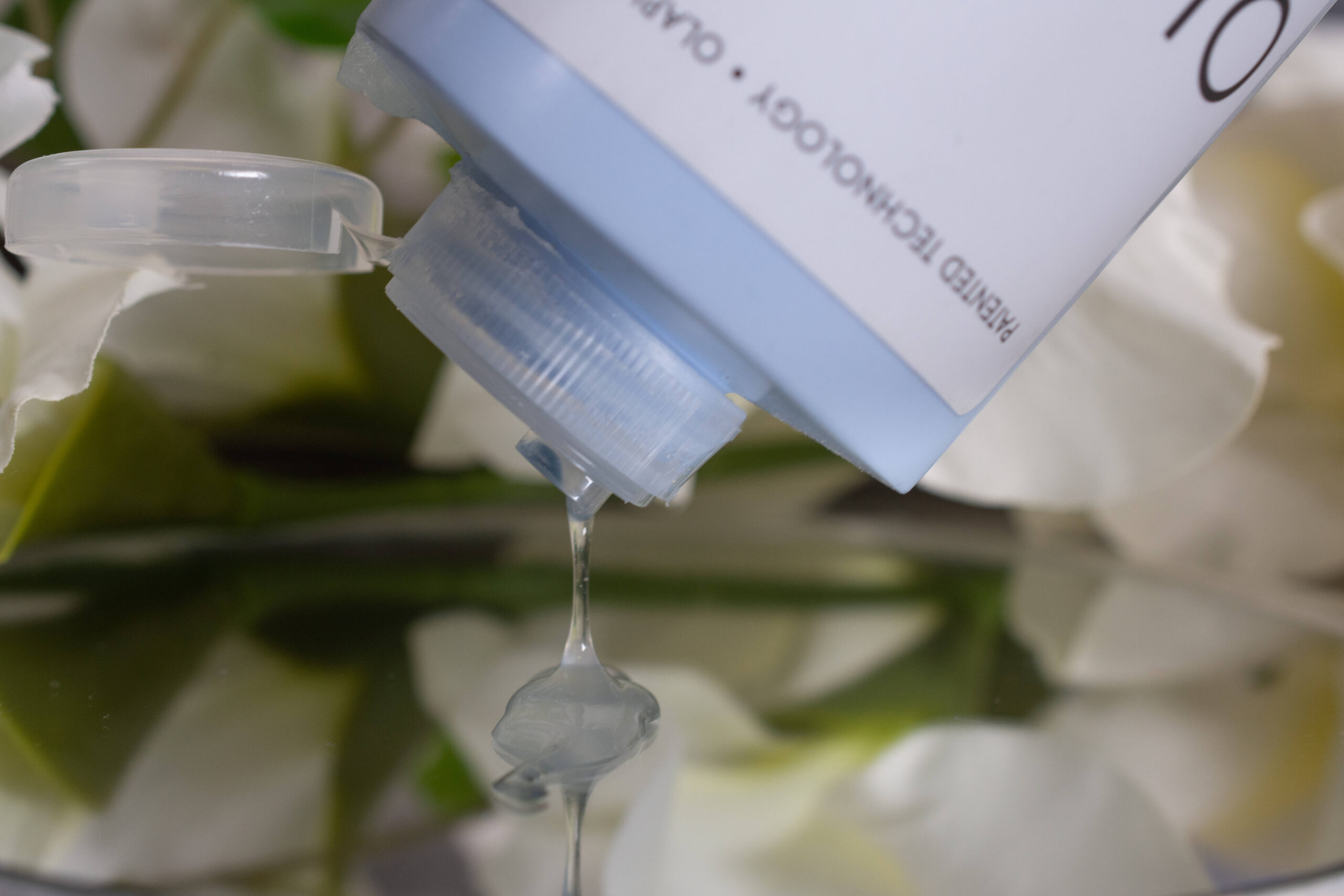 The Olaplex No 4C Bond Maintenance Clarifying Shampoo is almost clear and quite firm.