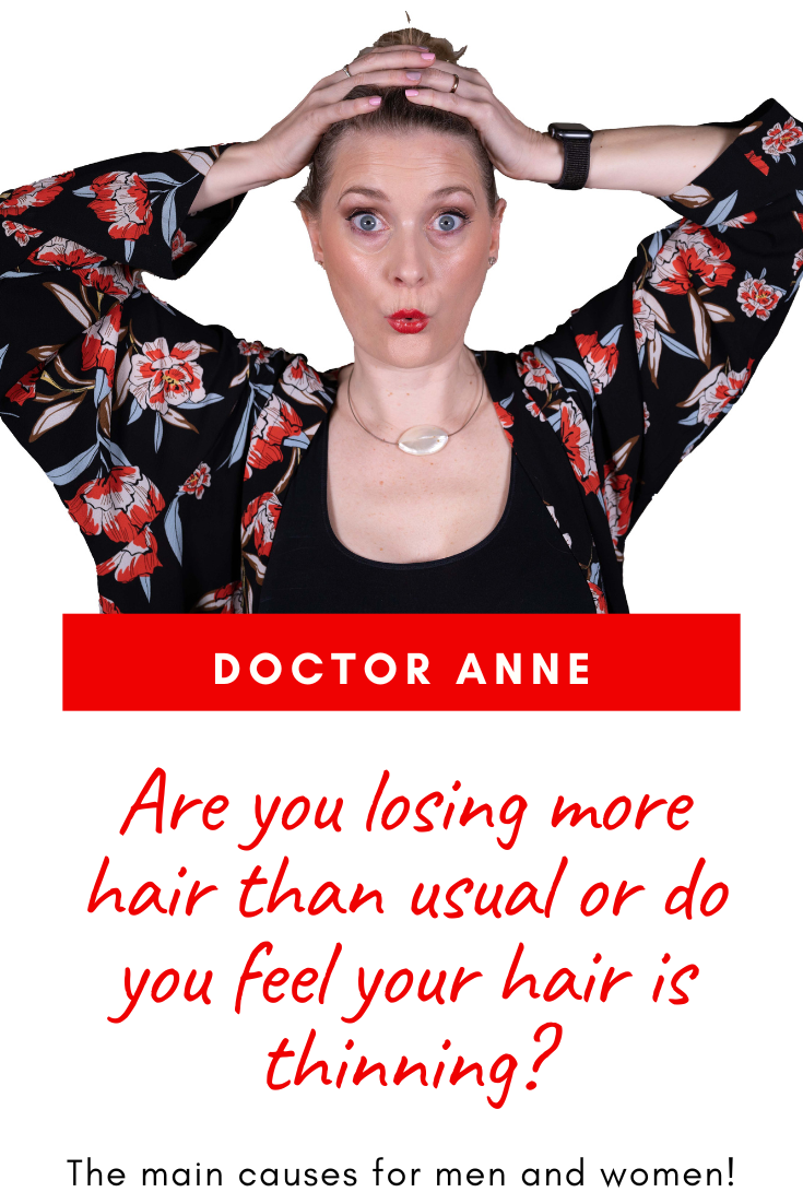 The main causes for hair loss in men and women
