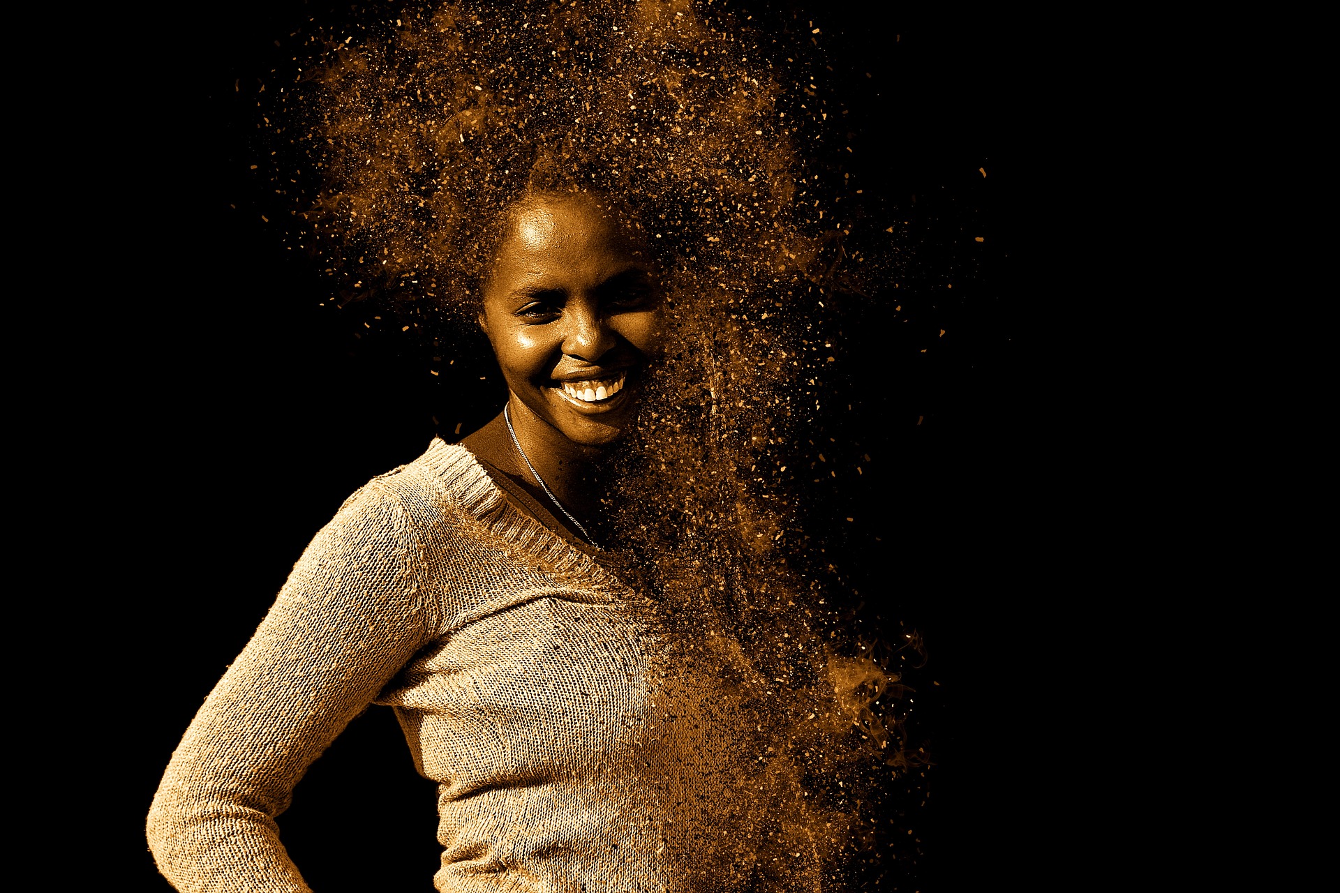 Beautiful coils, but more prone to damage than straight hair