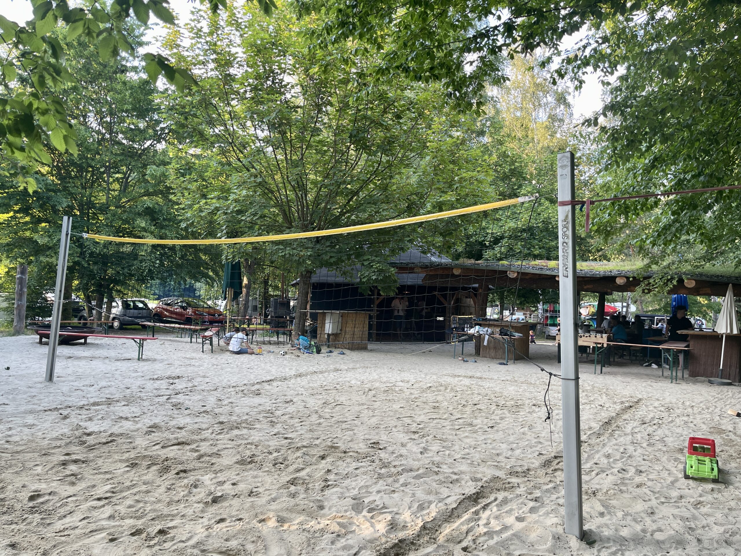 Beachvolleyball on the campground