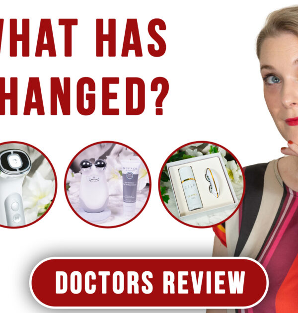 What has changed with one year using skincare devices like LED and microcurrent?